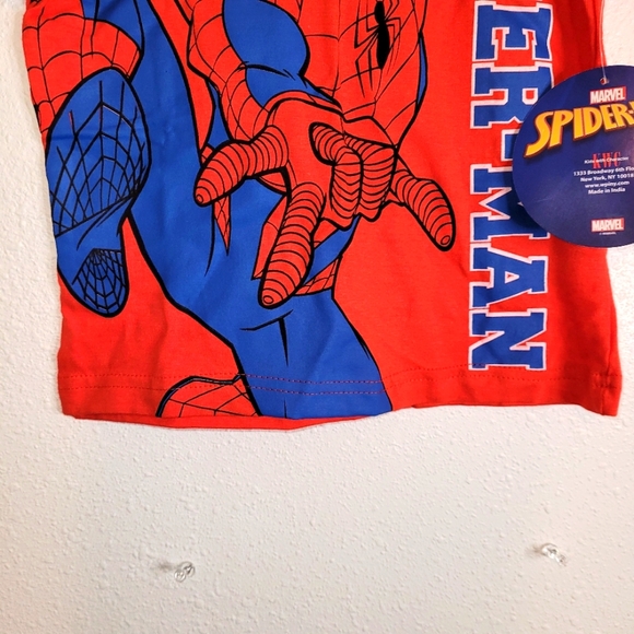 Marvel Spiderman Graphic Toddler Boy Short Sleeves T-shirt Top NWT Red Size 2T - Picture 9 of 12